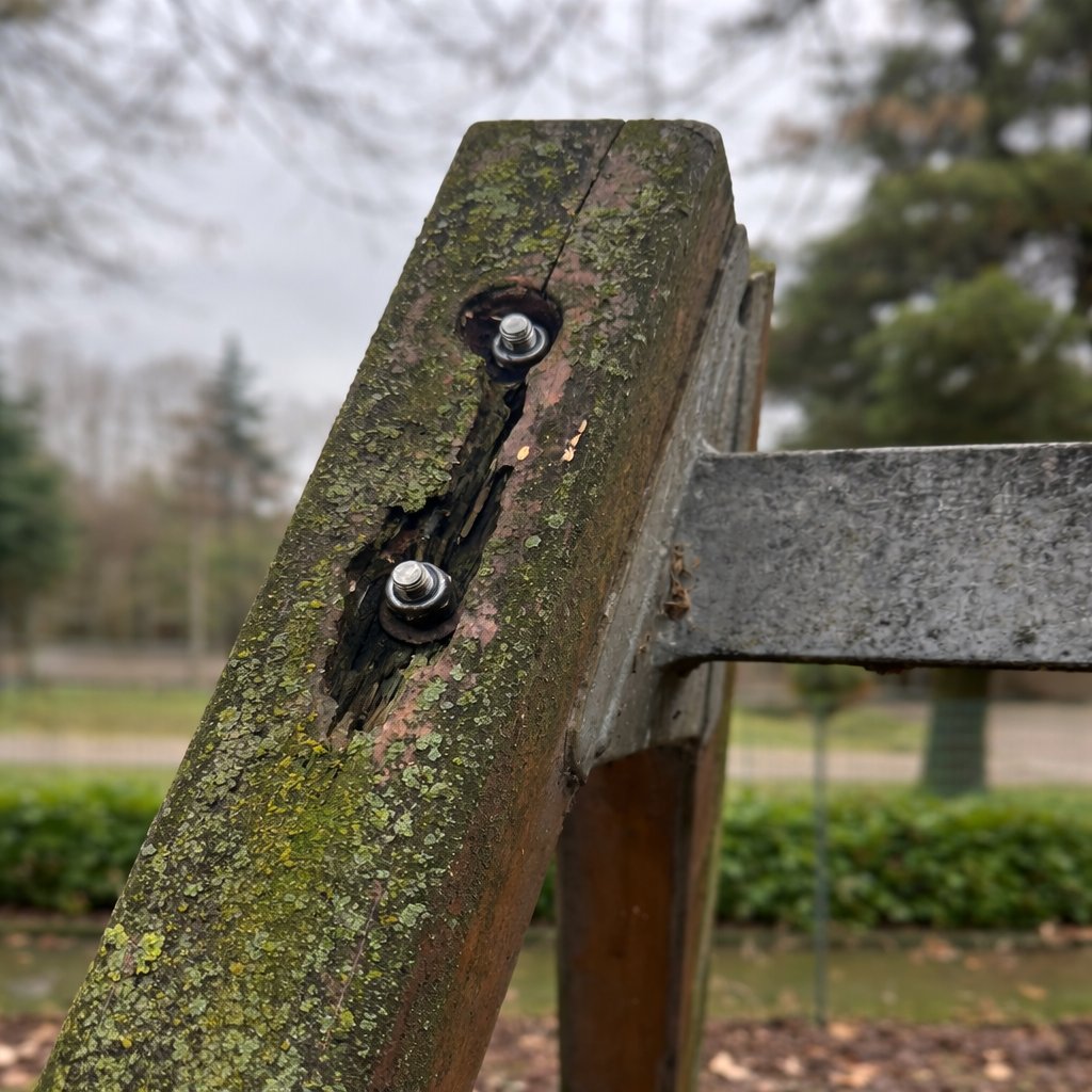 Esempio di usura e corrosione su attrezzatura