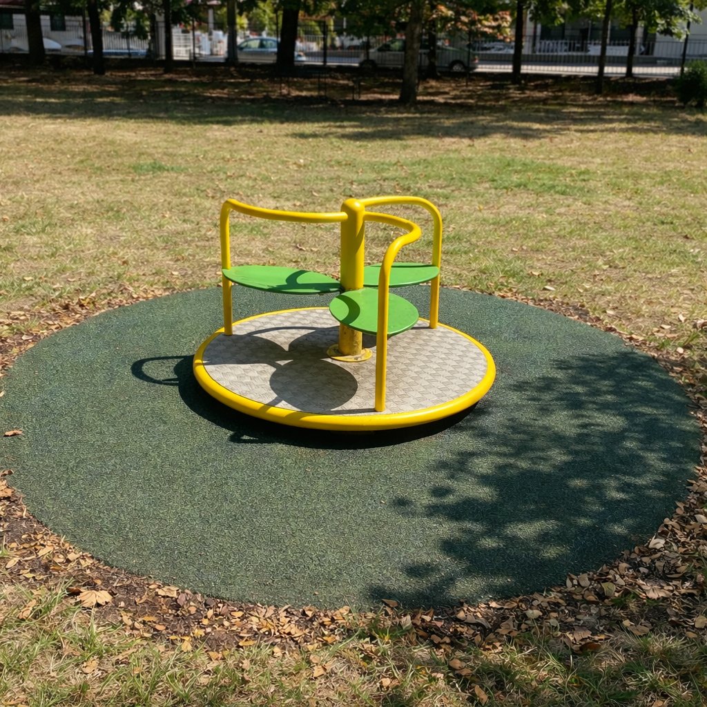 Giostrina rotante in parco
